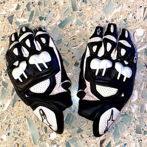 Alpinestars GPX Leather Short Motorbike Gloves